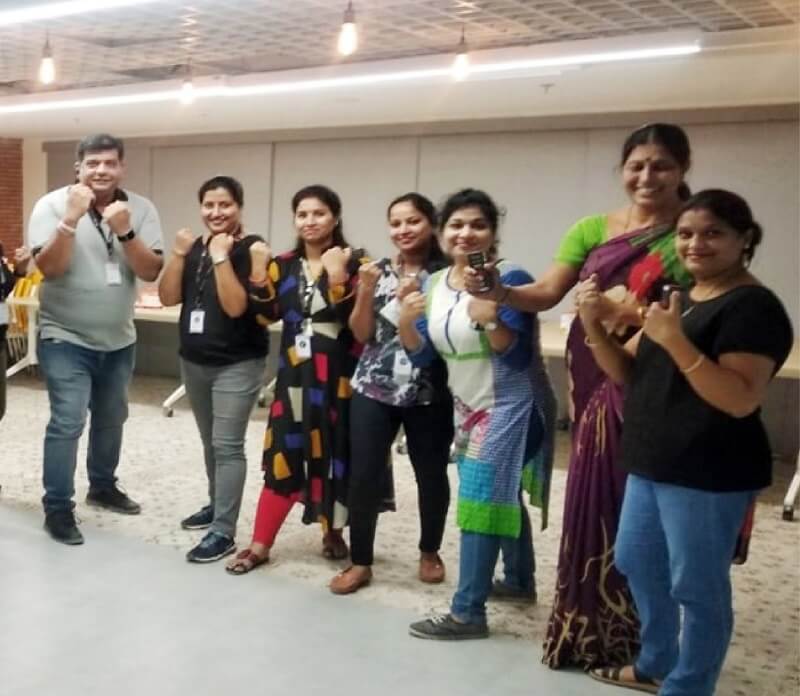 Self Defence Training at Hero Electric