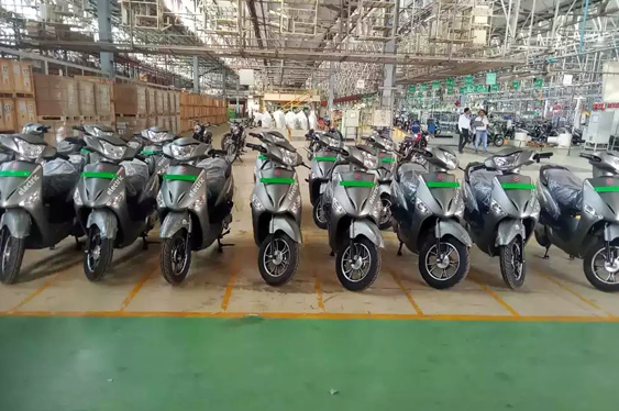 Hero Electric rolls out first batch of e-scooters from Mahindra's Pithampur facility in MP